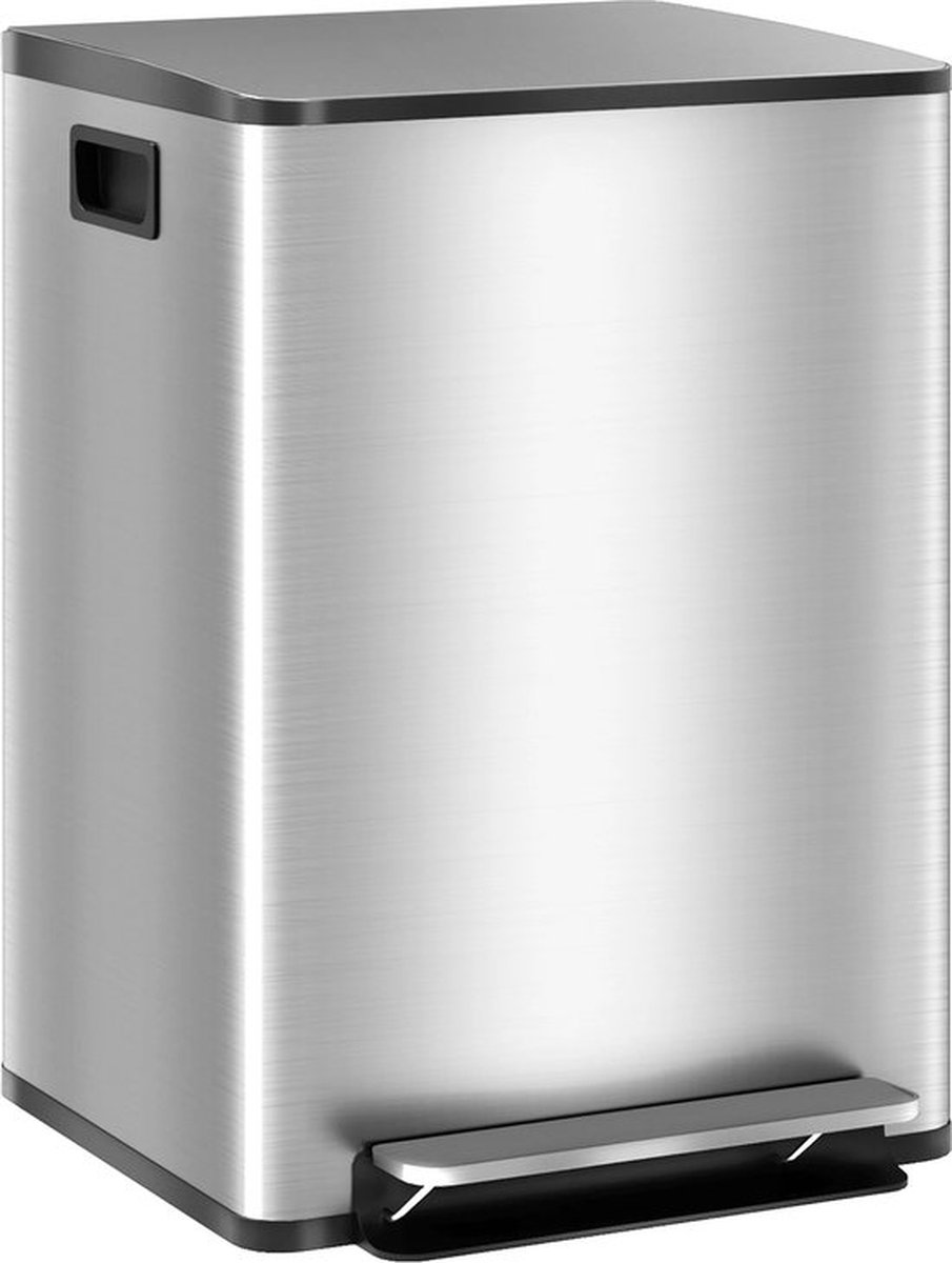 Betaalbare Goederen® Prullenbak - RVS - prullenmand - prullenbakken - afvalemmer keuken - afvalemmers