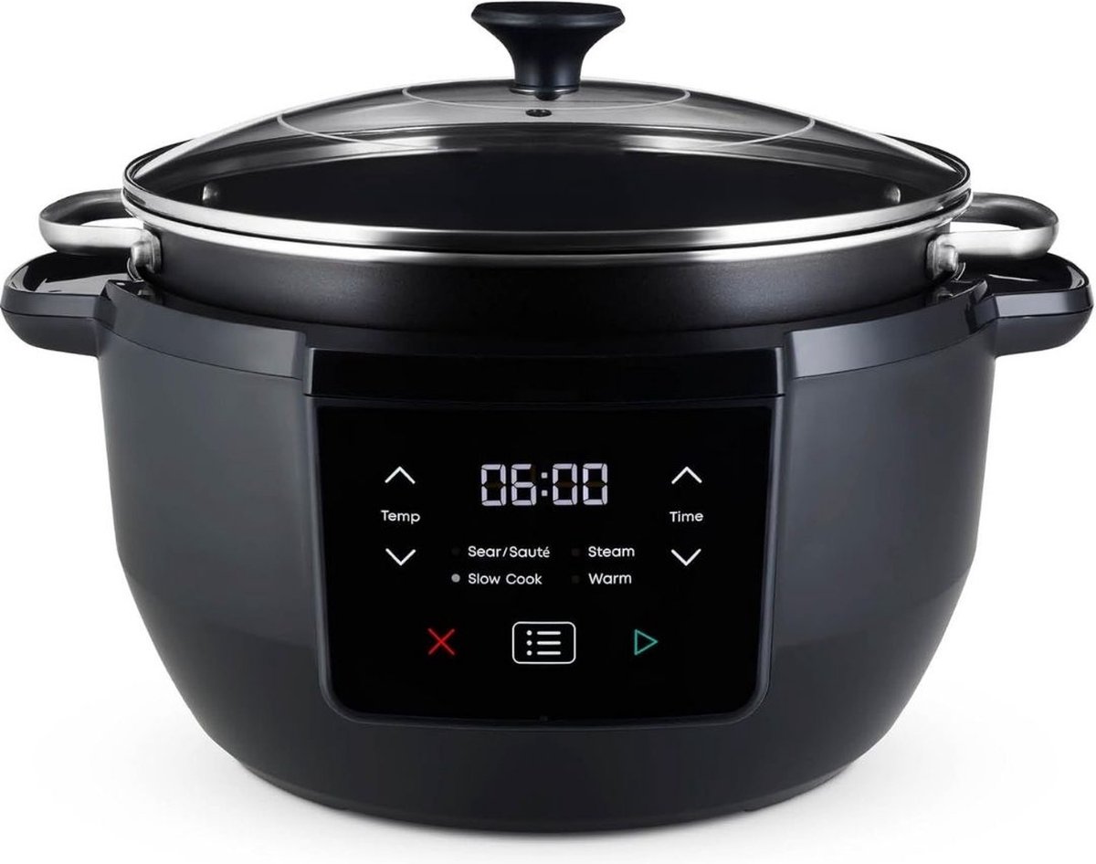 DailySupplies® Slowcooker met Timer - Keramische Binnenpan - Hotpot - Zwart