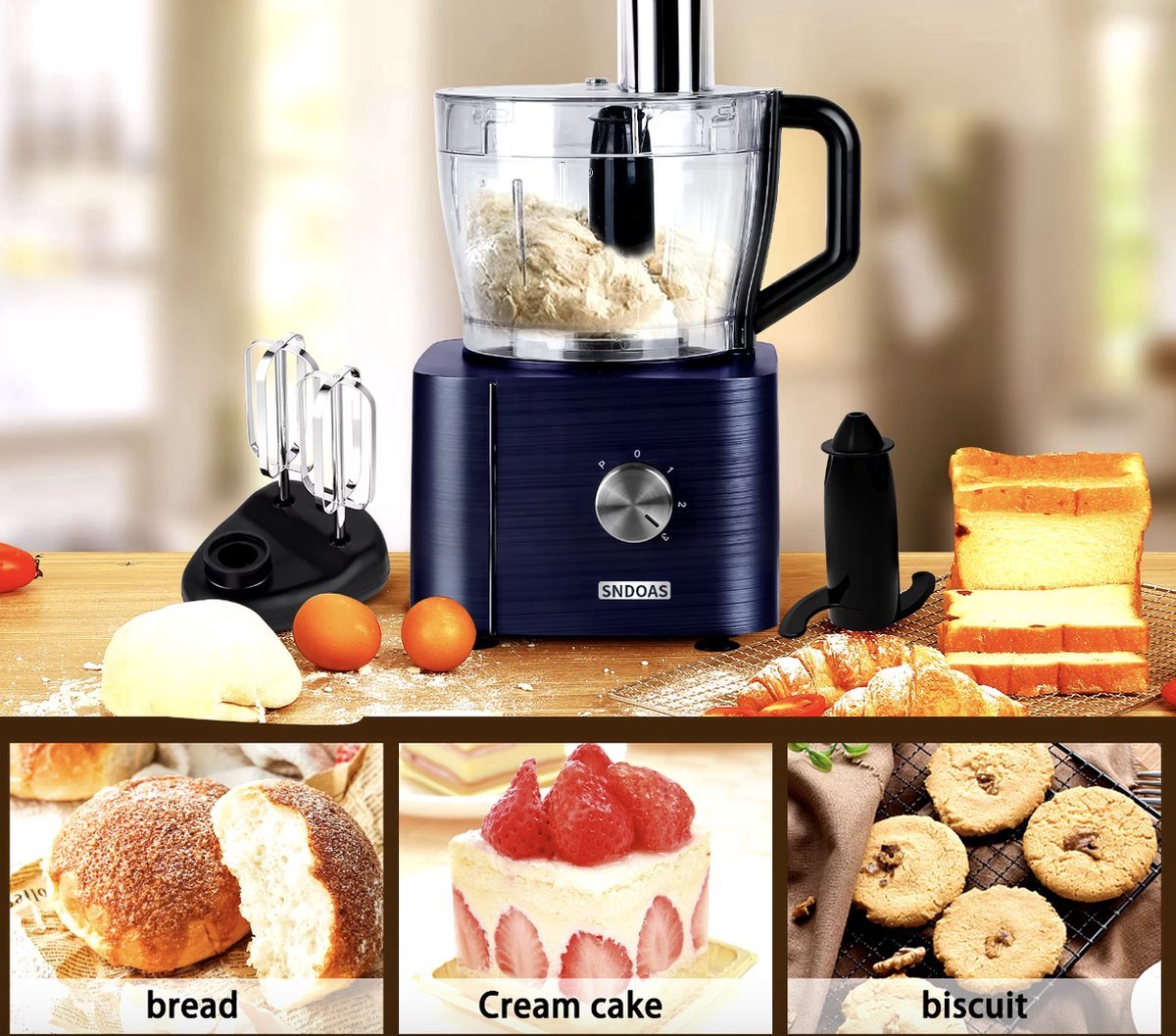 J&R Multifunctionele Keukenmachine thumbnail 3