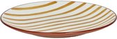 Pomax Mykonos plat bord D20.3cm geel