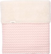 Koeka wiegdeken wafel/teddy Oslo cotton candy 100x75