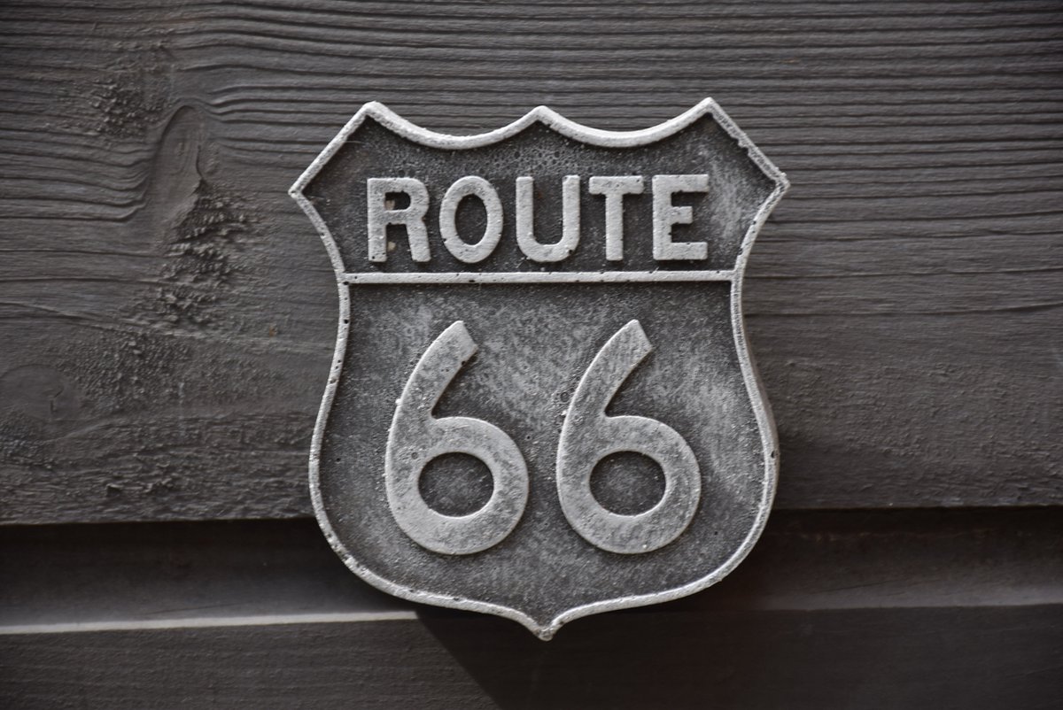 Route 66, bordje om op te hangen