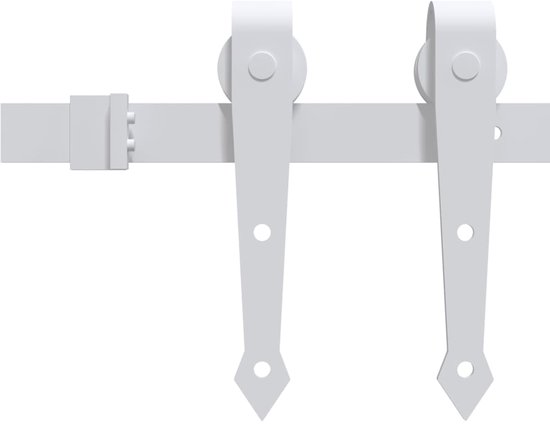Aluminiumlegering 3-sporen schuifdeurset, geen groef vereist, complete set met beslag for balkon, kledingkast, kast(220cm Aluminiumlegering 3-sporen schuifdeurset, geen groef vereist, complete set met beslag for balkon, kledingkast, kast(220cm