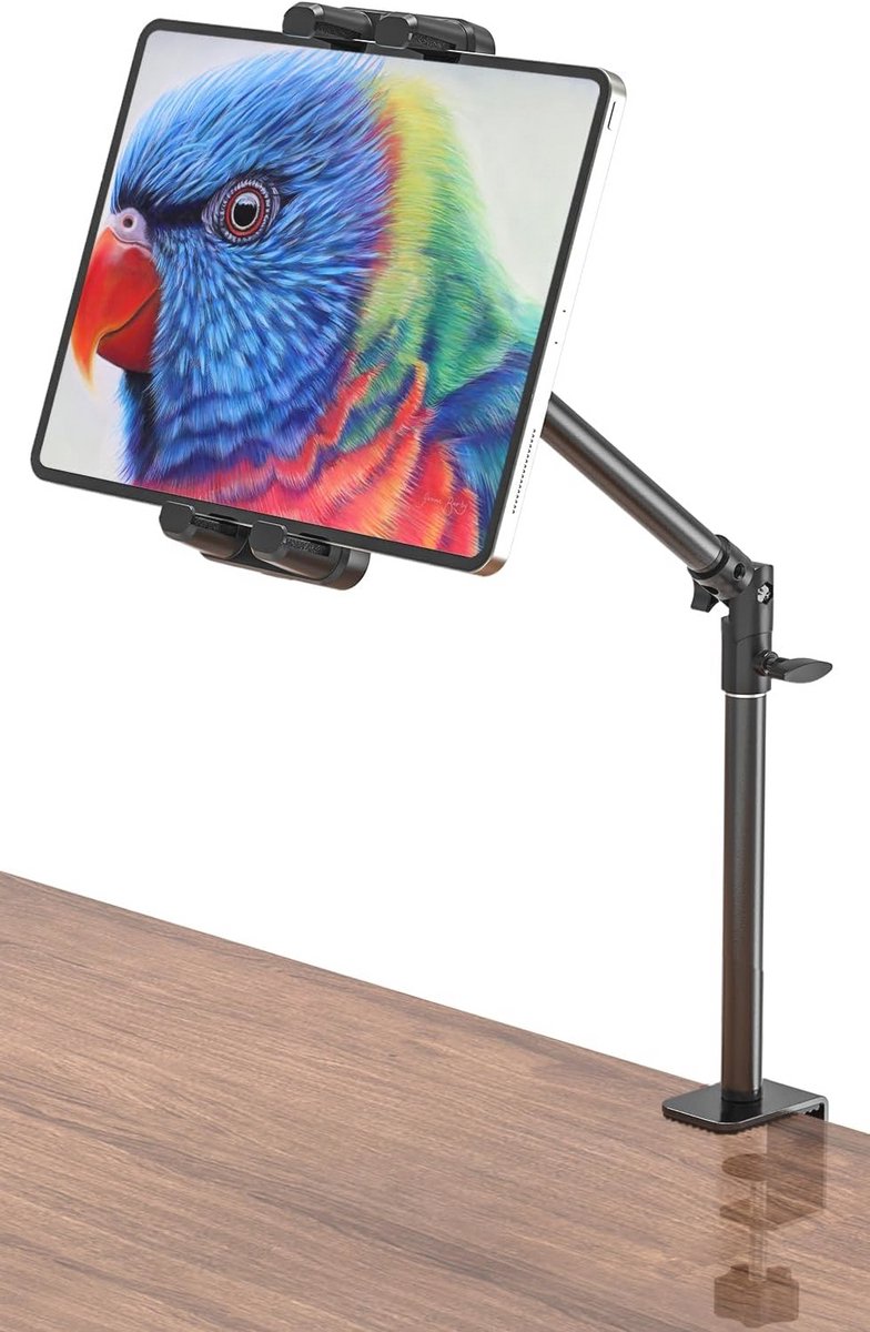 Verstelbare Tablet Houder voor Bureau - Flexibele Bureau Stand voor Tablets en Smartphones 4.7-13.5"