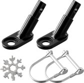 Widream 2 pcs Fiets Trekhaak, Fietsaanhanger Koppeling, Fietsaanhanger Connector, Fiets Trekhaak Adapter, voor Kinderaanhanger Fietsaanhanger Hondenaanhanger Trekkop