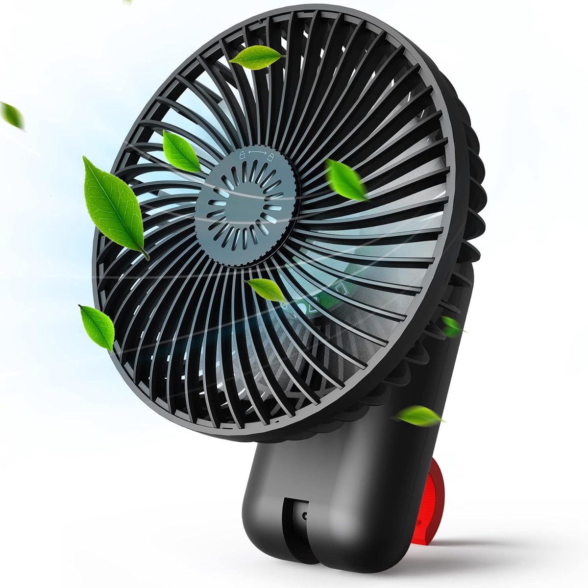 Oplaadbare Mini-USB Tafelventilator met LED Licht en Aromadiffuser - 3-in-1 Ventilator voor Binnen en Buiten
