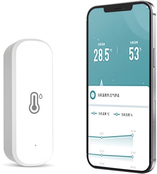 Slimme Wifi Thermo- en Hygrometer met LCD Display