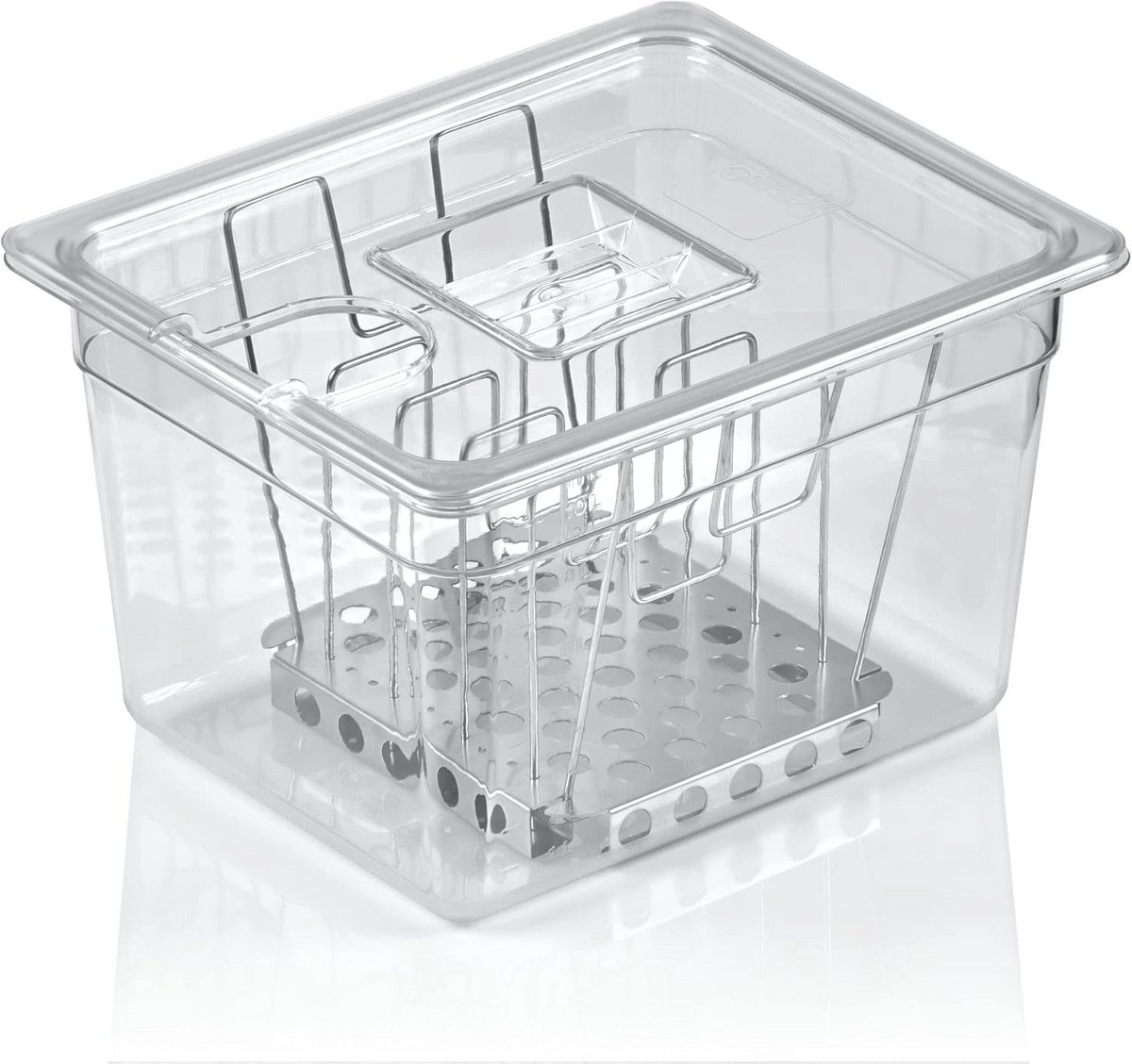 Verstelbaar Sous Vide Kookset met GN Houder en Deksel - Perfect voor Vlees en Vis
