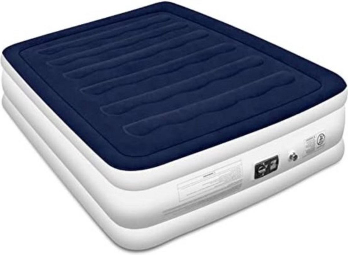 Luchtbed Voor 2 Personen - Inclusief Handpomp Voor Gemak - Airbed Voor Binnen En Buiten - Waterafstotend En Ideaal Voor Avonturen