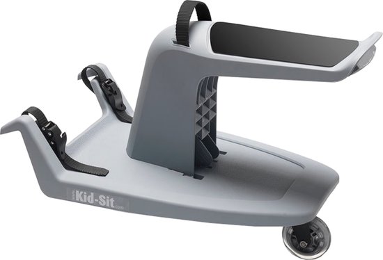 Kid-Sit Meerijdplankje - Universeel - Met Zitje - Buggyboard - Tot 4 jaar - Grijs