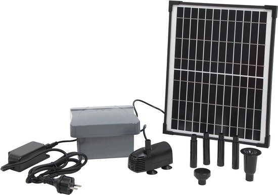 Ubbink - SolarMax 600 - Fonteinpomp op zonne-energie - met eigen accu - vijverpomp