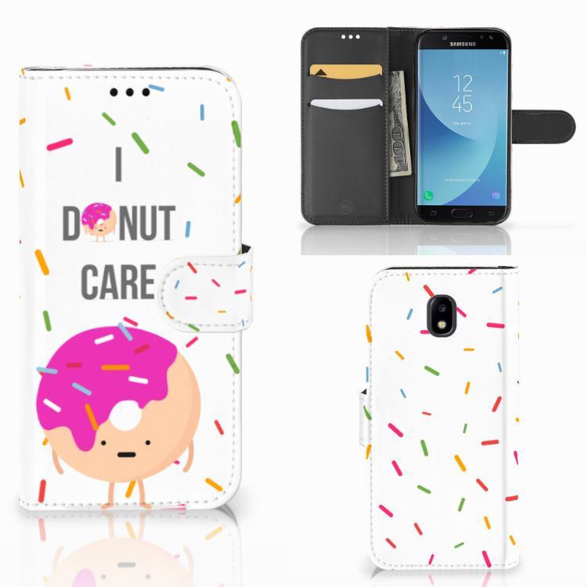 Samsung Galaxy A30 Book Cover Donut Roze