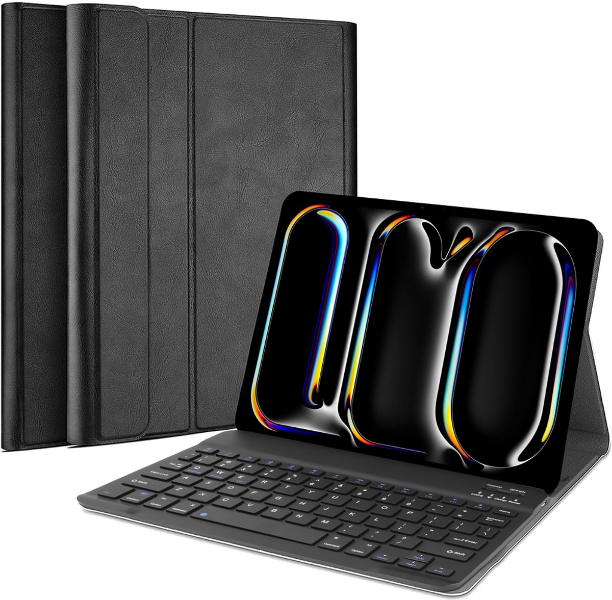 Just in Case Premium Bluetooth Keyboard QWERTY kunstleer hoes iPad Pro 11 (2018 2020 2021) - zwart
