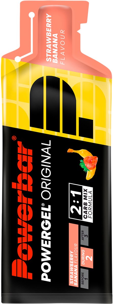 PowerBar PowerGel - Sportgel - Energiegel - 1 zakje (41 gram) - Strawberry / Banana — afbeelding 3