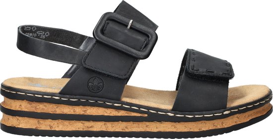 Rieker Anti-stress -stress sandale femme - Zwart - Taille 38