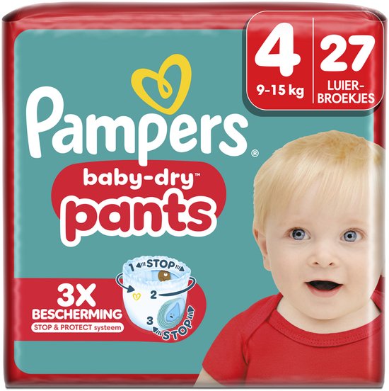 Pampers Baby-Dry Pants Luierbroekjes Maat 4 - 27 luierbroekjes - 9kg-15kg