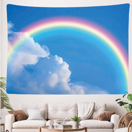 Ulticool - Décoration de chambre d'enfant arc-en-ciel - Tenture murale - 200x150 cm - Groot tapisserie - Affiche