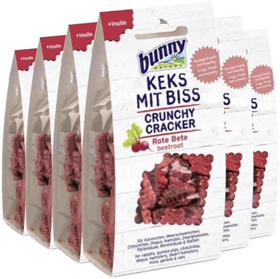 Bunny Nature Crunchy Cracker Rode Biet - 6 x 50 gr - Voordeelverpakking