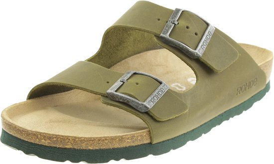 Terlik Sabo Klassieke ST046 Lederen Klompen Muiltjes Pantoffels Schoenen, Heren, Marineblauw, EU 42