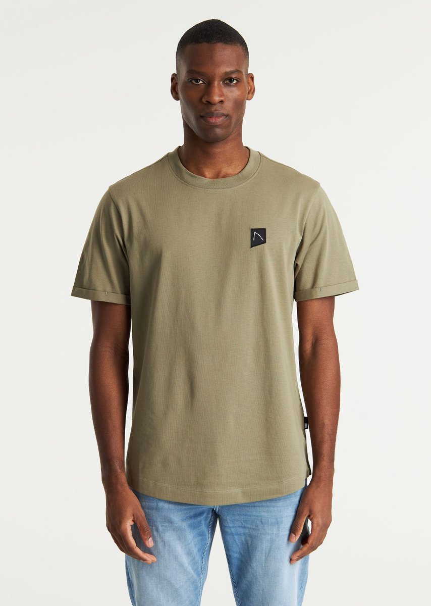 CHASIN' Shirt Heren - Regular Eenvoudig T-Shirt - Bro - Groen