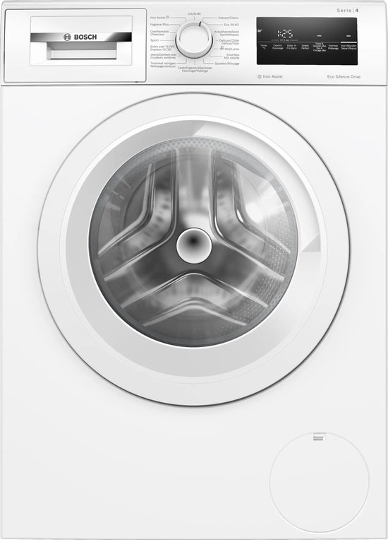 Bosch WAN282E4FG - Serie 4 - Wasmachine - Wasmachine met stoom - 1400 rpm - NL/FR display - Energielabel A - Iron Assist: stoom vermindert kreukels tot 50%