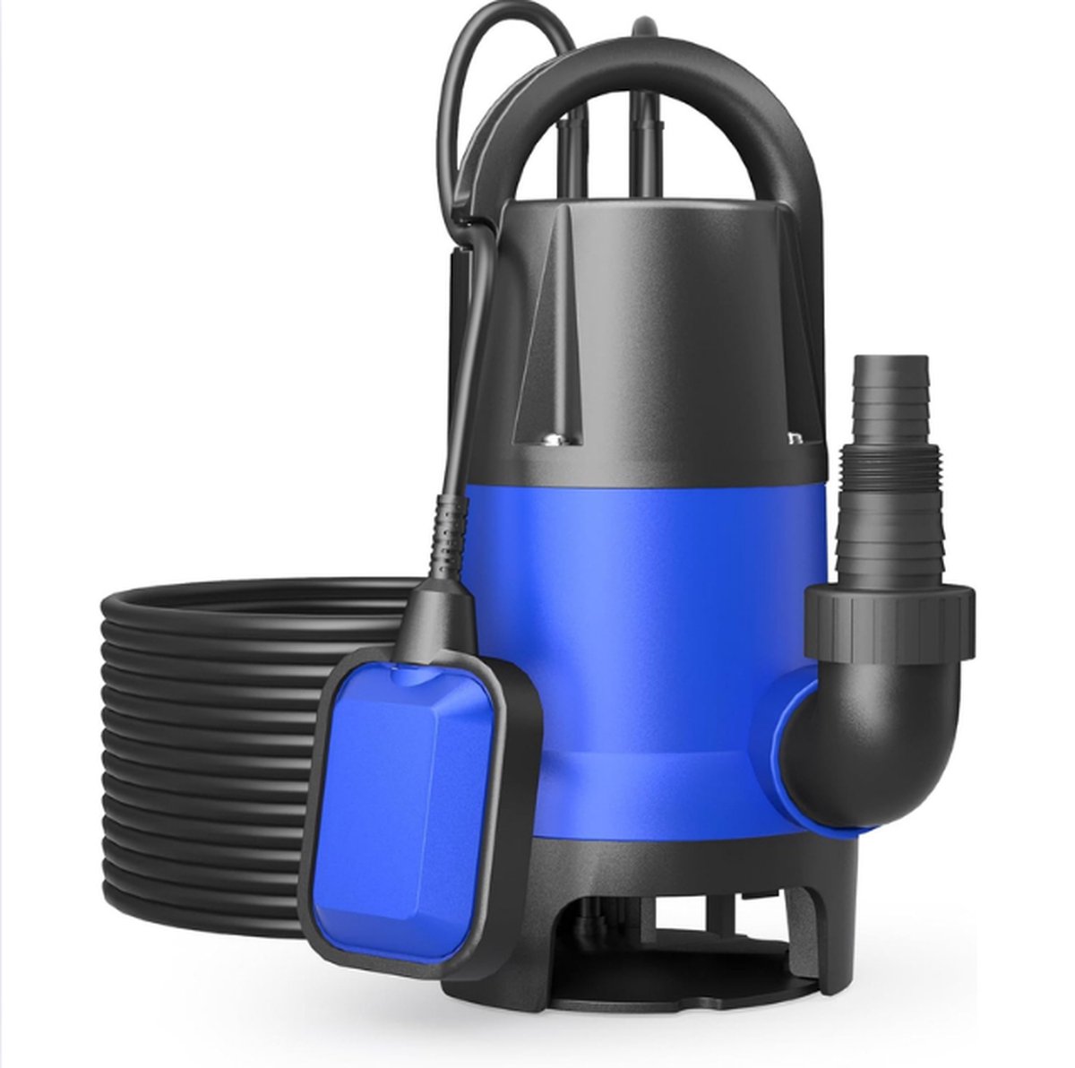 Dompelpomp Vuil Water - 750W Hoge Capaciteit 12500 l/h - Dompelpomp Met Ingebouwde Vlotter - Robuust Kunststof Ontwerp