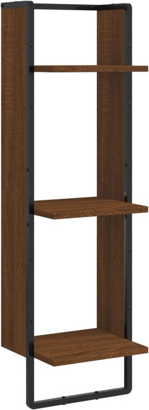 Wandrek Visby met 3 planken 60x23,5x63,5 cm betonkleurig