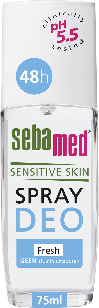 Goedkoopste Sebamed Fresh Spray - Deodorant - 48 uur bescherming en frisheid - Zonder aluminium zouten - Voorkomt transpiratiegeur - 75 ml