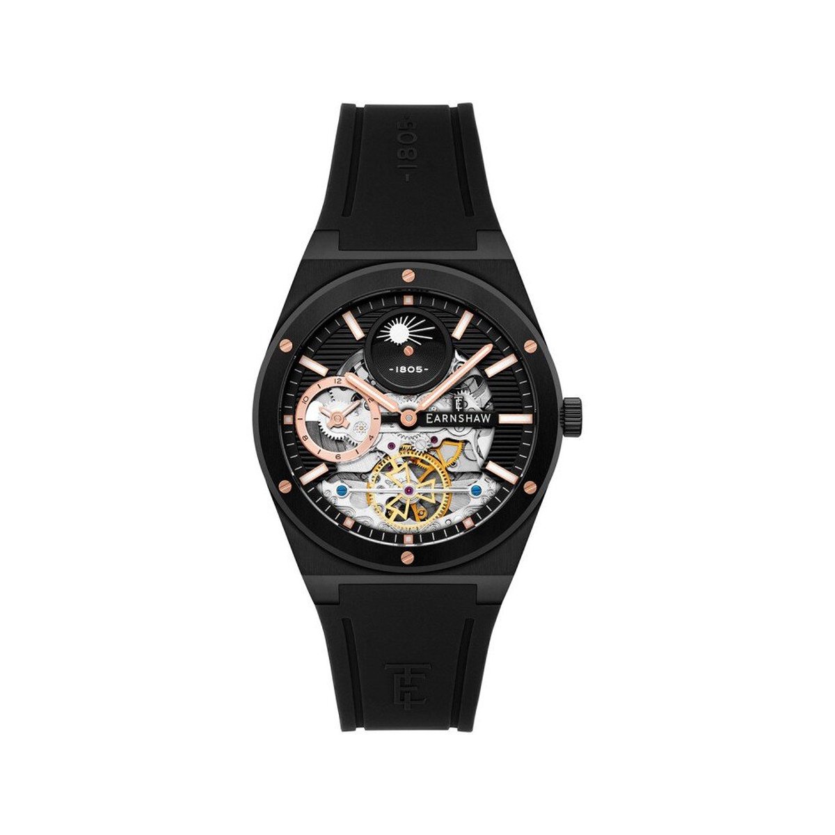 Earnshaw - ES-8291-03 - Polshorloge - Heren - Automatisch - Drake Dual Time
