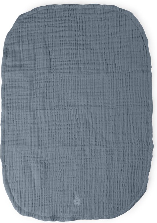 Foto: Sebra aankleedkussen doeken 2 pack blue