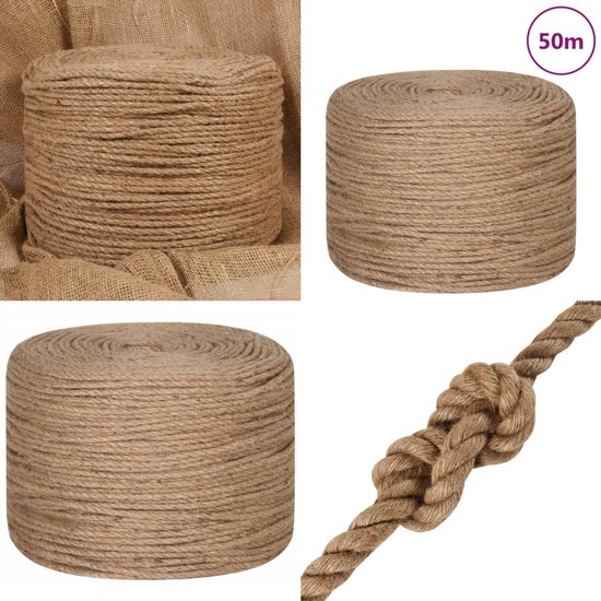 Touw en koord van jute, katoen en macramé
