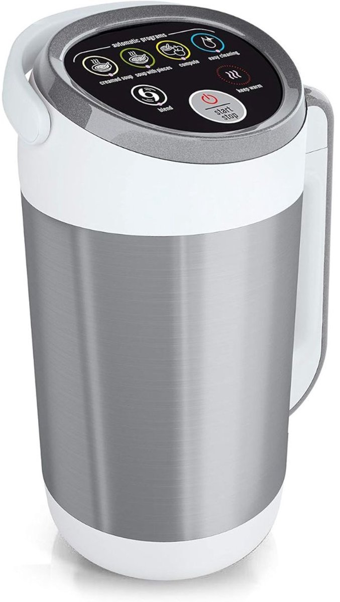 ApexArte® Soepmaker - Blender - Sojamelk Maker - Wit en Grijs