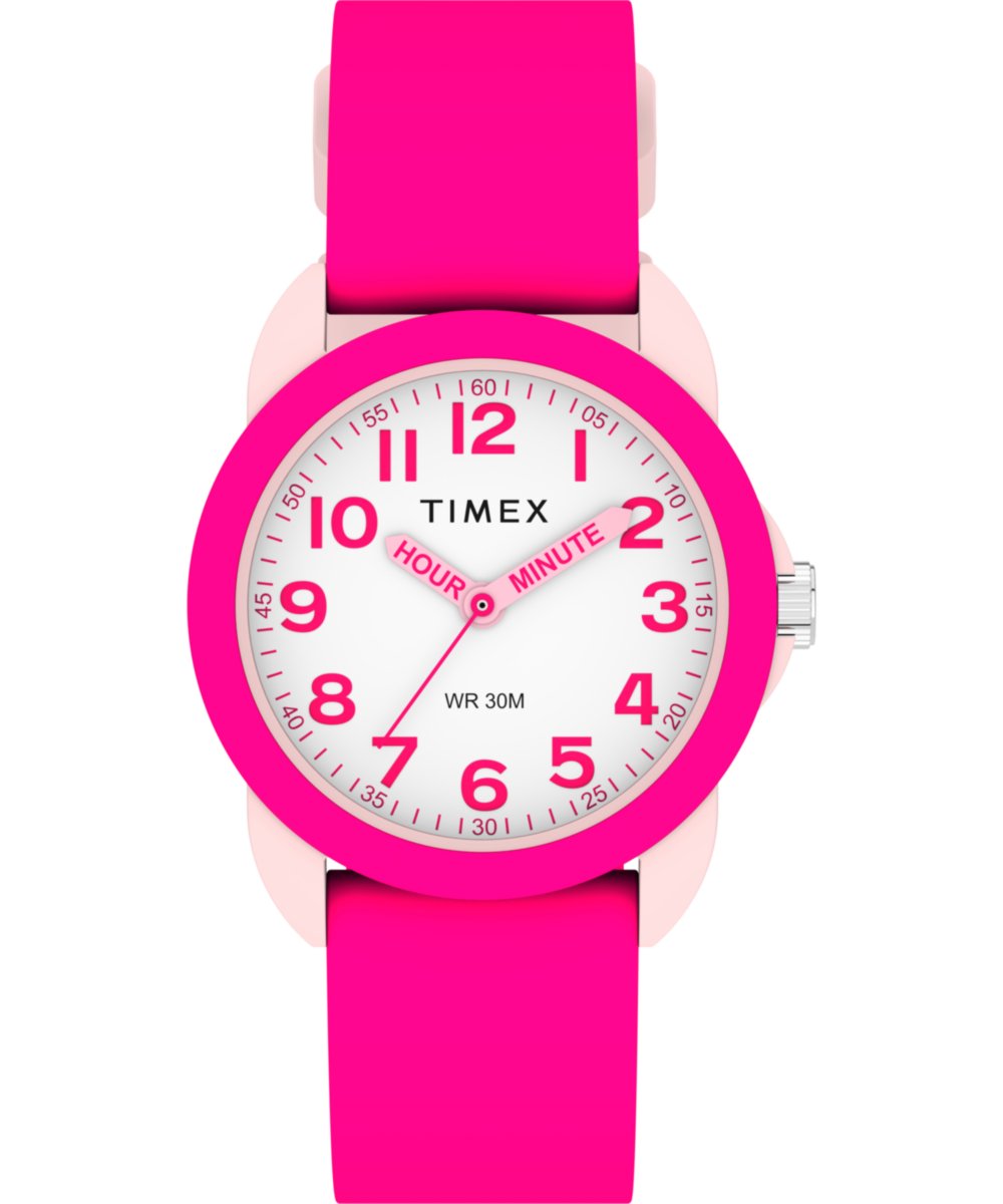Timex Time Teacher TW2W92200 Horloge - Siliconen - Roze - Ø 30 mm