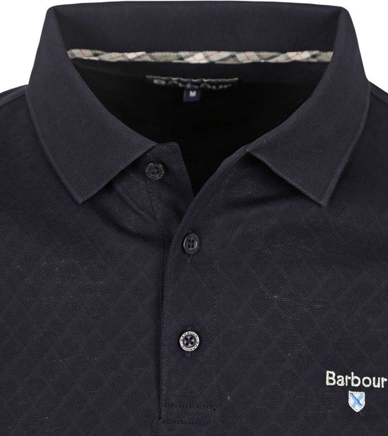 Barbour Polo Sutton Tailored Donkerblauw (navy) - Maat XXL - Heren