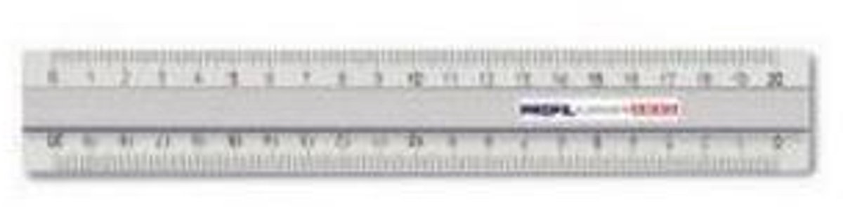 ARDA Doppiodecimetro 20 cm 200 mm Aluminium Zilver