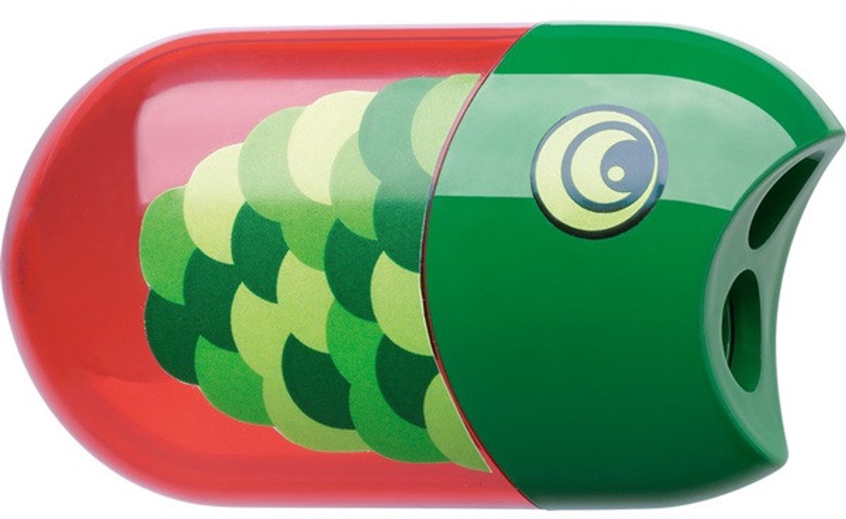 Faber-Castell 183525 potloodslijper Handmatige puntenslijper Groen, Rood