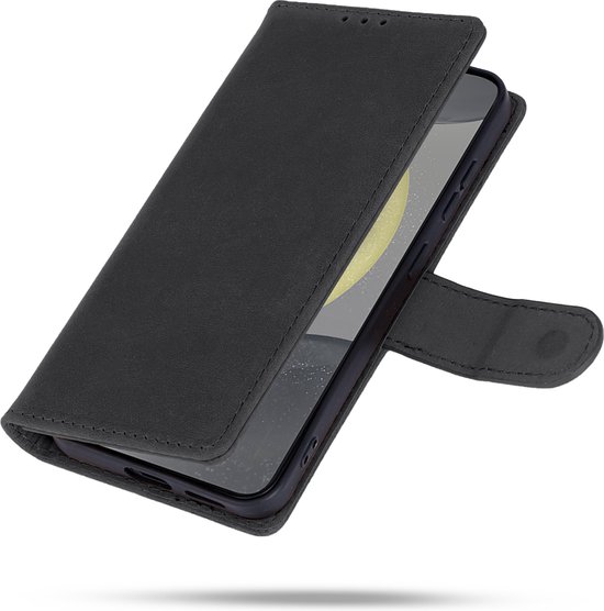 Étui Casemania pour Samsung Galaxy S25 Plus - Gris anthracite - Étui en cuir