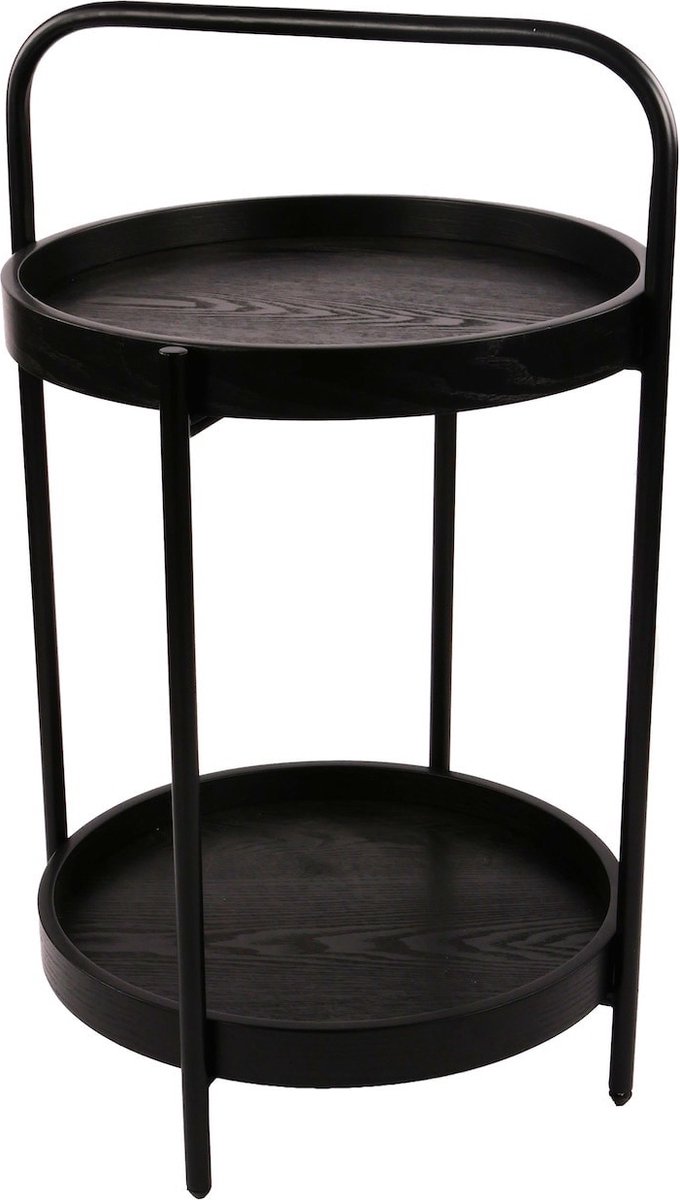 Bijzettafel Paca zwart 68cm