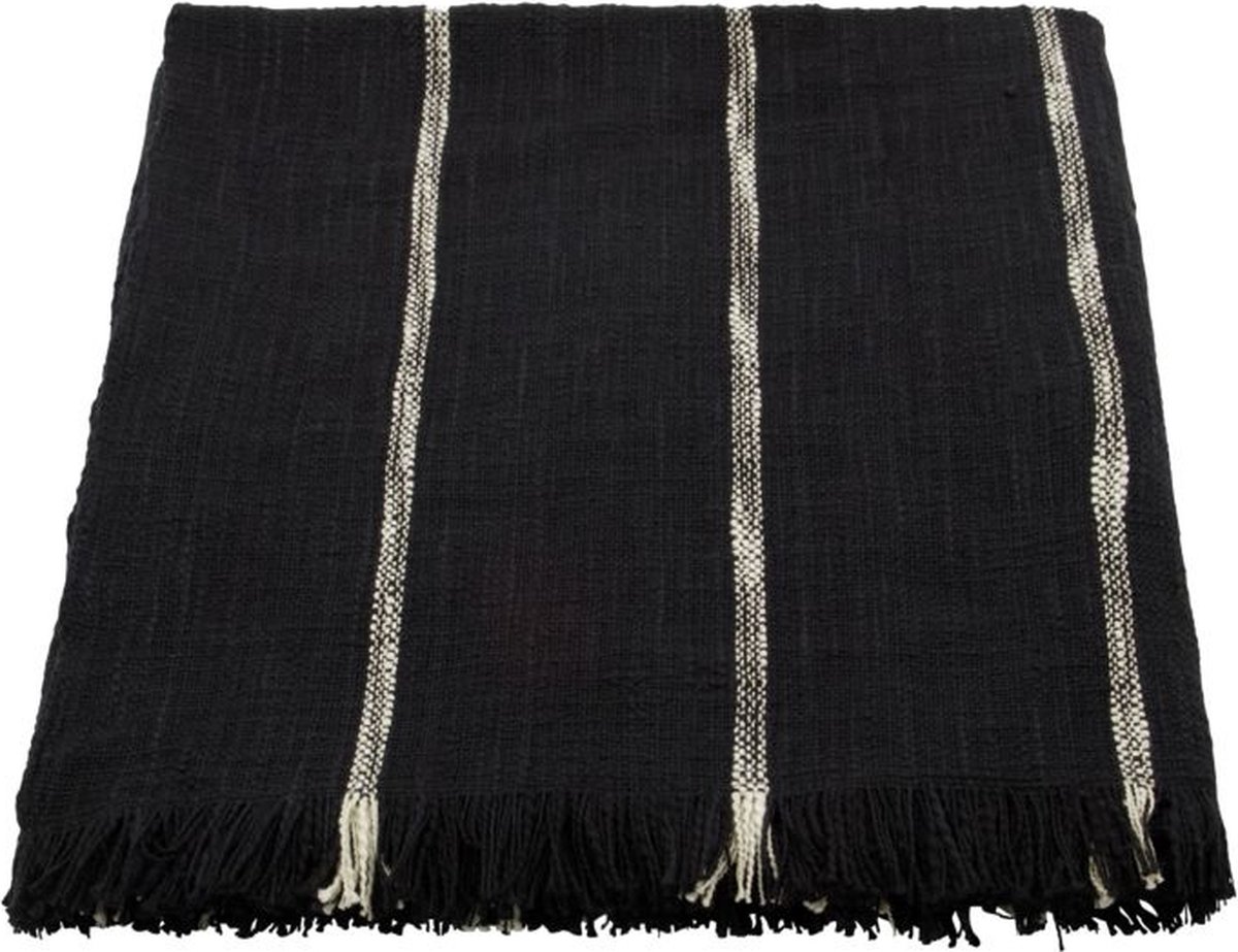 House Doctor Plaid Tuur Zwart/Off-White
