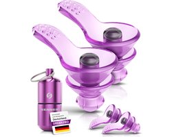 Senner ® DreamPro | Oordoppen voor rustige slaap - Gehoorbescherming ideaal in lawaaierige omgevingen en voor zijslapers – Anti-snurk oordopjes - Hypoallergeen - Gehoorbeschermers in 2 maten, met aluminium behuizing