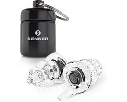Senner ® MotoPro | Oordoppen Motor & Motorsport - Herbruikbare gehoorbescherming met aluminiumhouder, vermindert windruis, verkeer hoorbaar, licht en comfortabel, ideaal voor lawaaibescherming