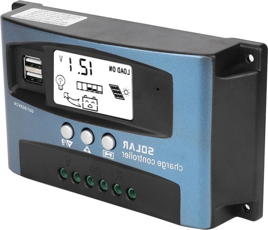 Solar Batterieladegerät 40/50/60/100A Solarladeregler mit USB-LCD-Display 12V 24V ABS Benutzerhandbuch(50A Solar Batterieladegerät 40/50/60/100A Solarladeregler mit USB-LCD-Display 12V 24V ABS Benutzerhandbuch(50A