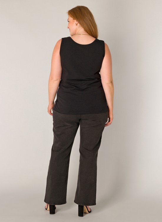BASE LEVEL CURVY Yuppie Top - Black - maat 2(50)
