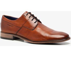Bugatti leren heren veterschoenen - Cognac - Maat 40