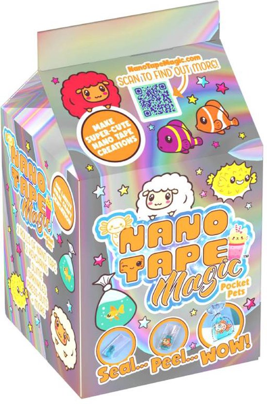 Nano Tape Magic - Mini Pocket Pets - Créez 3 modèles artisanaux avec du Nano Tape - La tendance créative virale