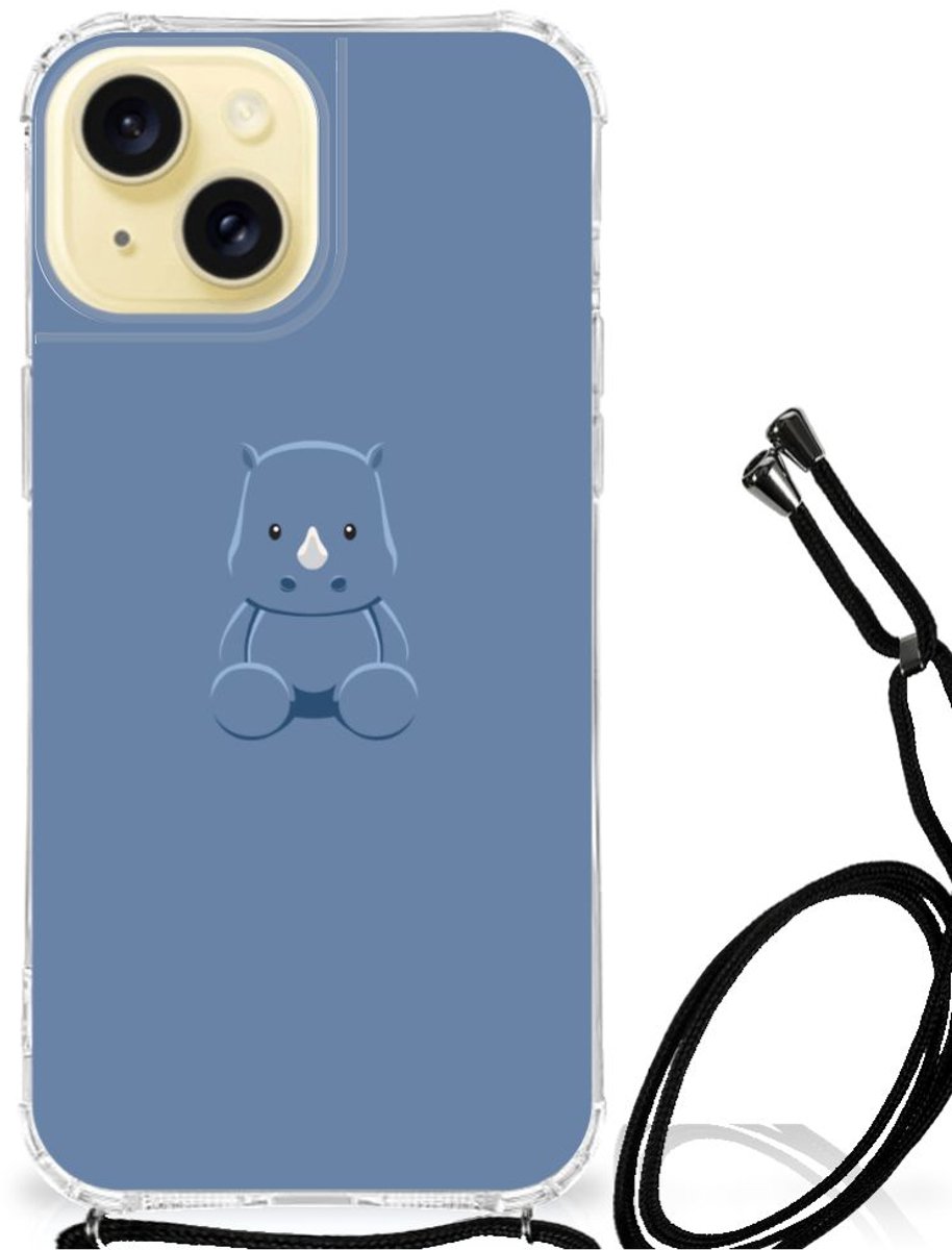 Apple iPhone 15 Stevig Bumper Hoesje Baby Rhino