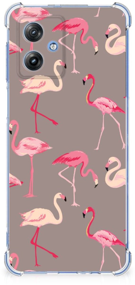Motorola Moto G54 Case Anti-shock Flamingo