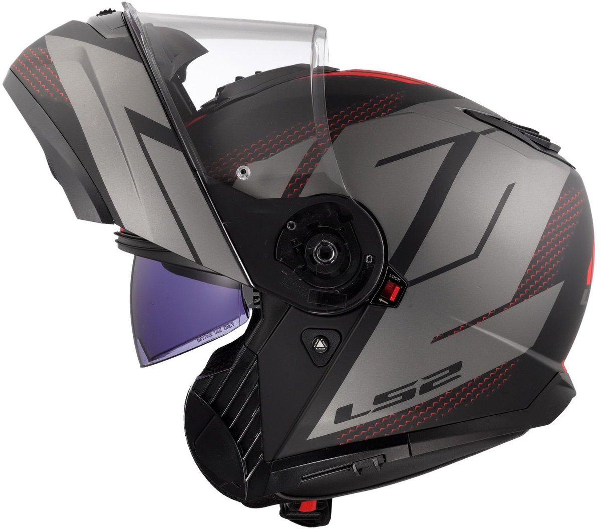LS2 FF908 Strobe II Code Zwart Grijs 06 Systeemhelm - Maat XXXL - Helm – foto 5