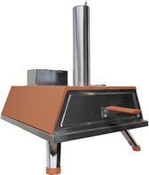 Bol.com Buitenkado Pizzaoven Terracotta - 69x40x44cm - Houtgestookt aanbieding