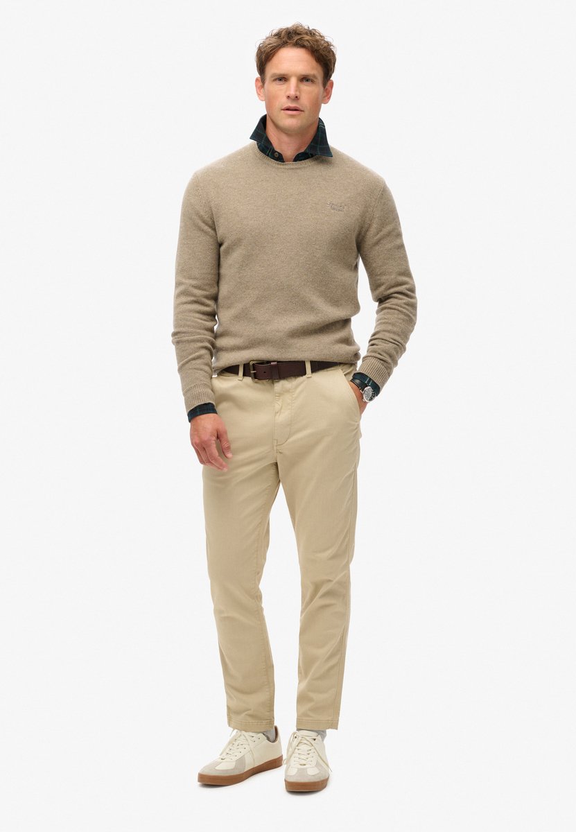 Superdry International chinobroek Heren Broeken Grijs